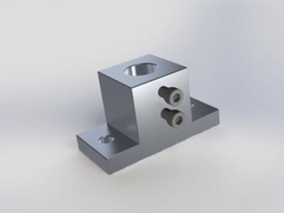 Base, Stainless Steel, for 1/2 diameter rod